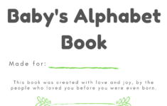 Free &amp; Easy Downloadable Abc Book Template For Your Baby Shower throughout Free Printable Printable Abc Book Template