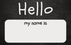 Free Editable Printable Name Tag Sticker Templates | Canva in Hello My Name Is Labels Printable