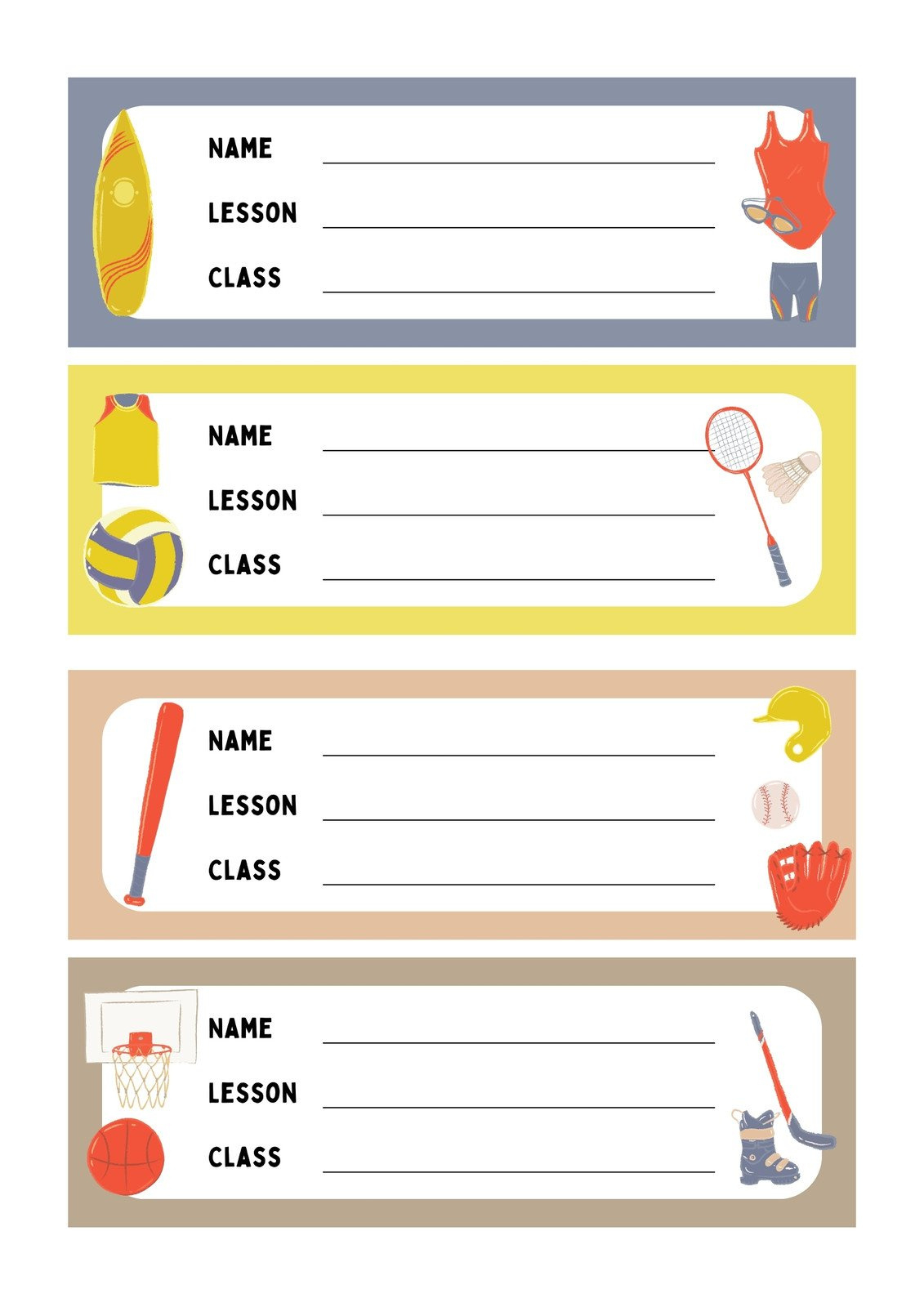 Free Editable Printable Name Tag Sticker Templates | Canva within Cute Name Labels Printable