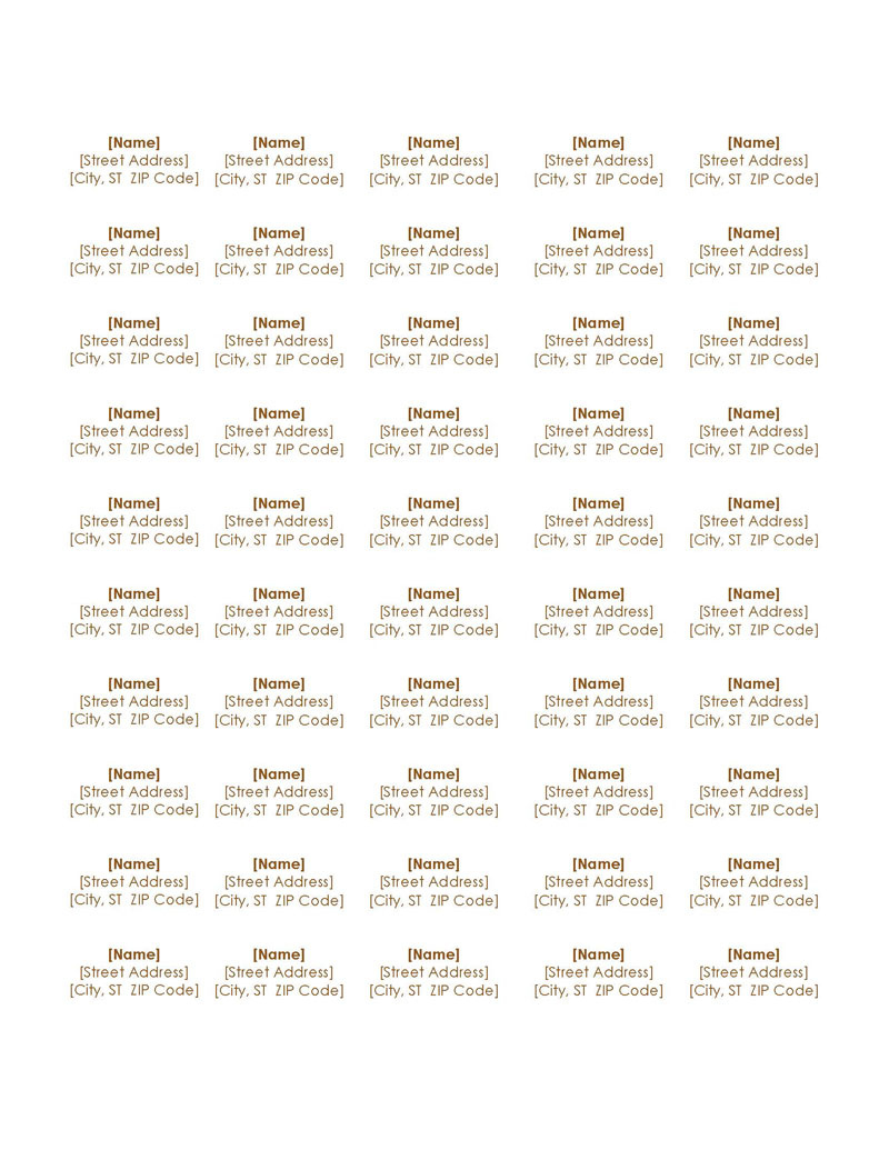 Free Editable Return Address Label Templates (Word, Pdf) in Return Address Label Templates Free Printable