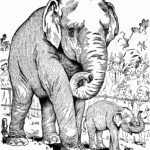 Free Elephant Coloring Pages With Free Printable Elephant Coloring Pages