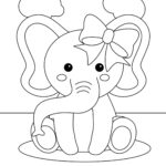 Free Elephant Coloring Pages With Full Book | Skip To My Lou Throughout Free Printable Elephant Coloring Pages