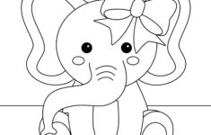 Free Elephant Coloring Pages With Full Book | Skip To My Lou throughout Free Printable Elephant Coloring Pages