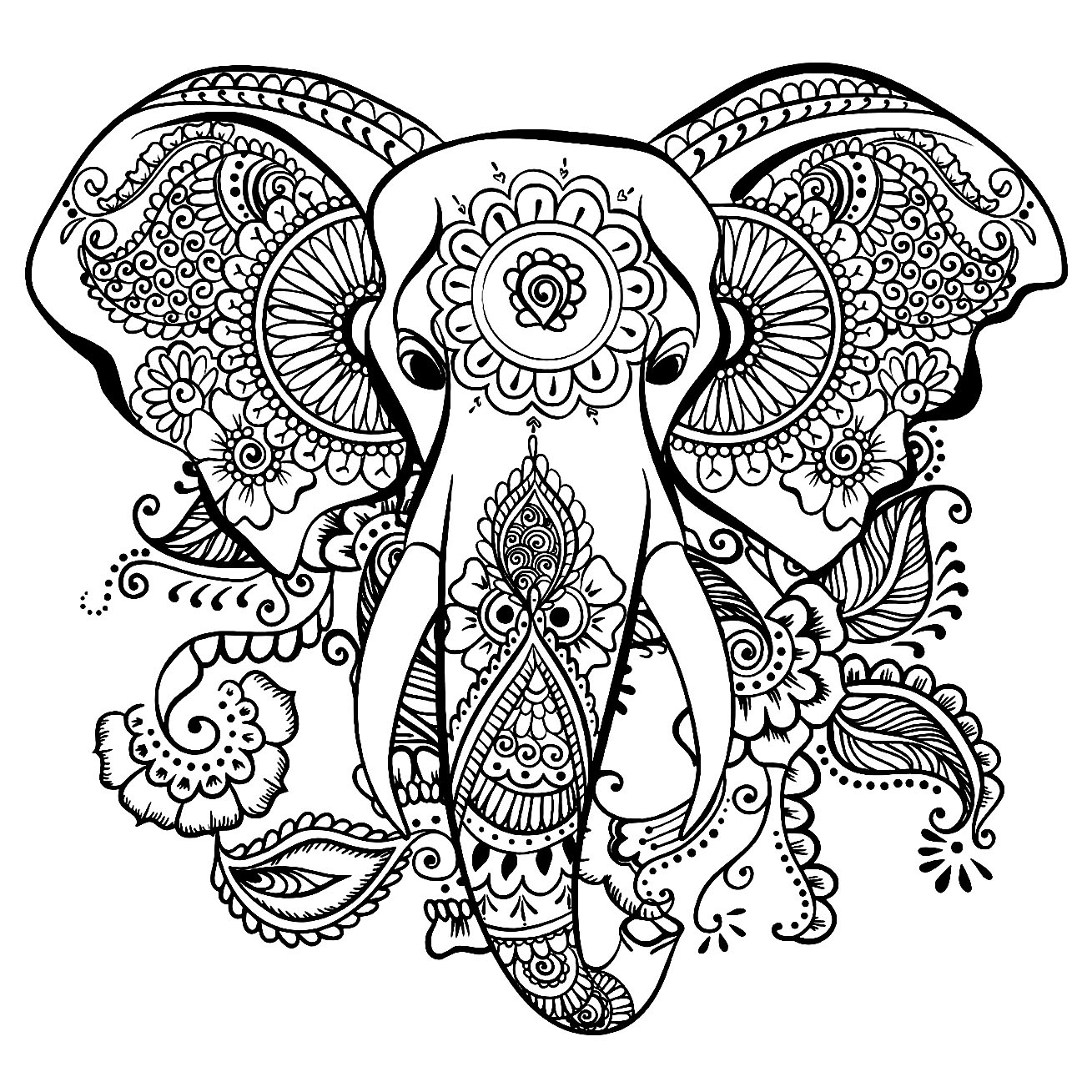 Free Elephant Drawing To Print And Color - Elephant Coloring Pages throughout Free Printable Coloring Pages Of Elephants