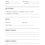 Free Employee Disciplinary Action (Discipline) Form   Pdf | Word For Free Printable Disciplinary Action Form