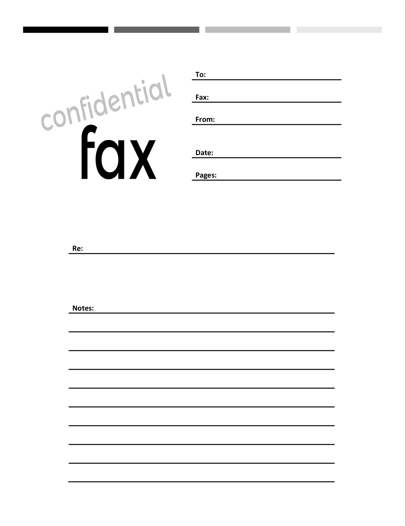 Free Fax &amp;#039;Confidential&amp;#039; Cover Sheets | Faxburner with regard to Free Printable Fax Cover Sheet With Confidentiality Statement