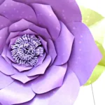 Free Flower Template: How To Make Large Paper Flowers For Free Printable Paper Flower Patterns