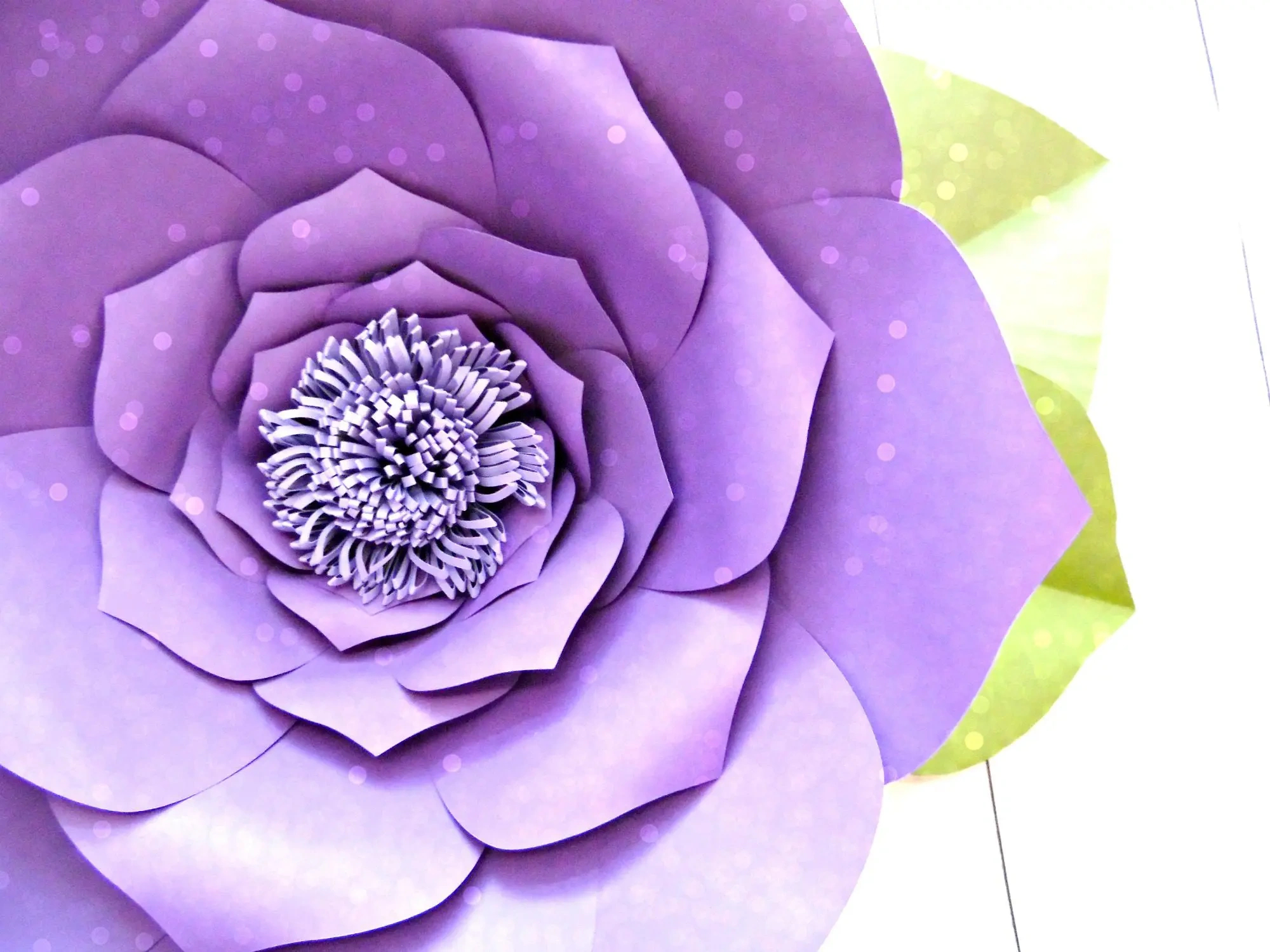 Free Flower Template: How To Make Large Paper Flowers for Free Printable Paper Flower Patterns