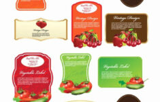 Free Food Label Template throughout Free Printable Food Label Templates