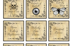 Free Halloween Potion Bottle Labels To Print with regard to Witch&amp;#039;s Potion Labels Printable