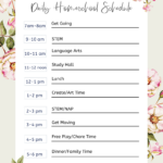 Free Homeschool Schedule Template + Our Homeschool Rountine With Regard To Free Printable Homeschool Daily Schedule Printable
