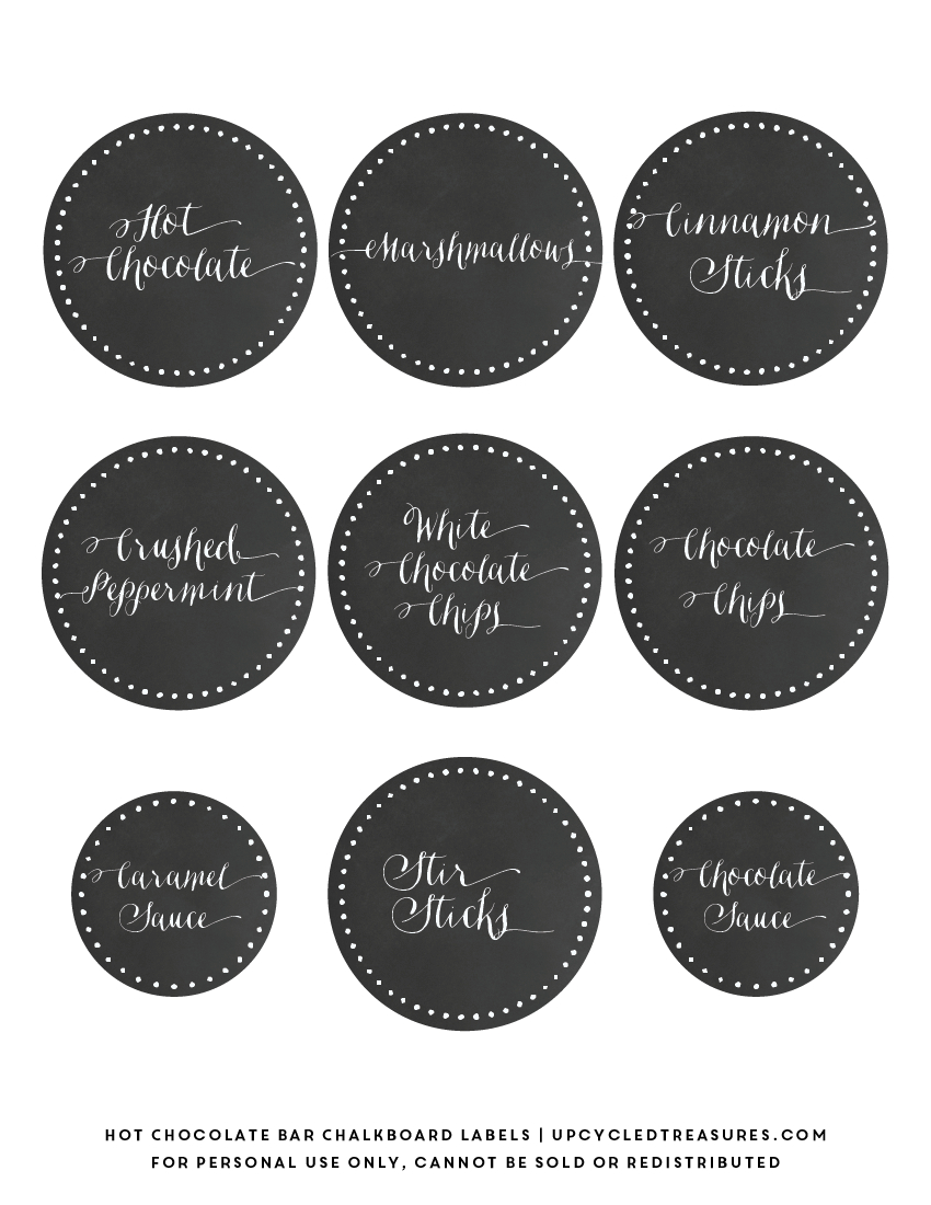 Free Hot Chocolate Bar Labels | Mountain Modern Life % regarding Free Printable Hot Cocoa Bar Labels