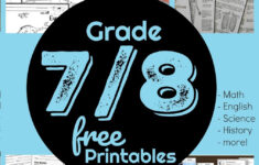 Free Jr High And High School Worksheets throughout Free Printable Worksheets For 7th Graders