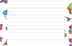 Free Kindergarten Lined Paper Template For Google Docs for Free Printable Lined Paper Kindergarten