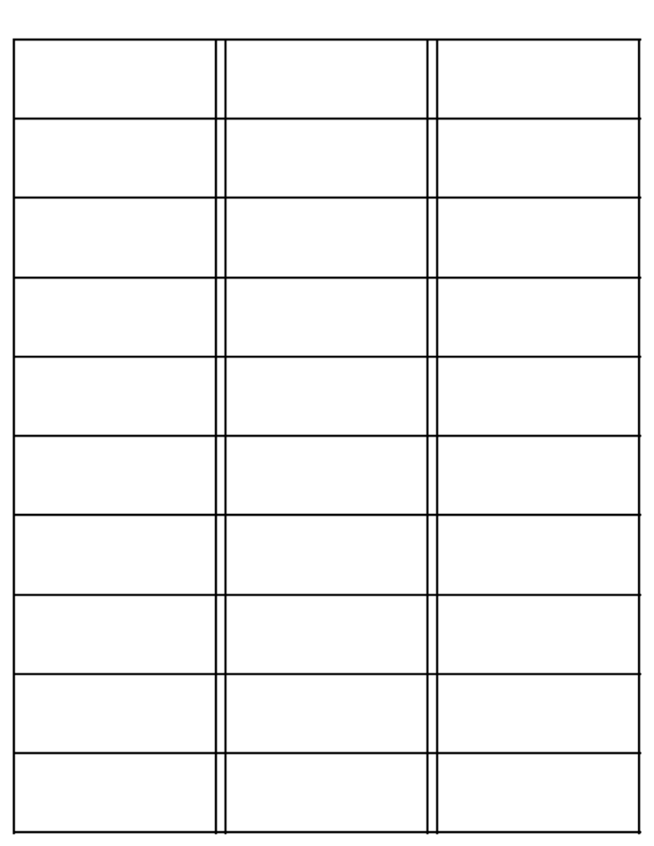 Free Label Template Compatible With Avery® 5160 – For Google Docs in ...