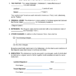 Free Lease Extension Addendum | Pdf | Word With Free Printable Lease Extension Agreement