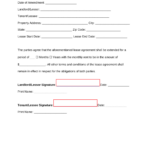 Free Lease Extension Agreement | Residential & Commercial   Pdf Intended For Free Printable Lease Extension Agreement