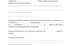 Free Lease Extension Agreement Template (Pdf Sample) - Cocosign with Free Printable Lease Extension Agreement