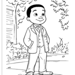 Free Martin Luther King Jr. Coloring Page For Kids Throughout Free Printable Martin Luther King Jr Worksheets For Kindergarten