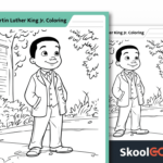 Free Martin Luther King Jr. Coloring Page For Kids Within Free Printable Martin Luther King Jr Worksheets For Kindergarten