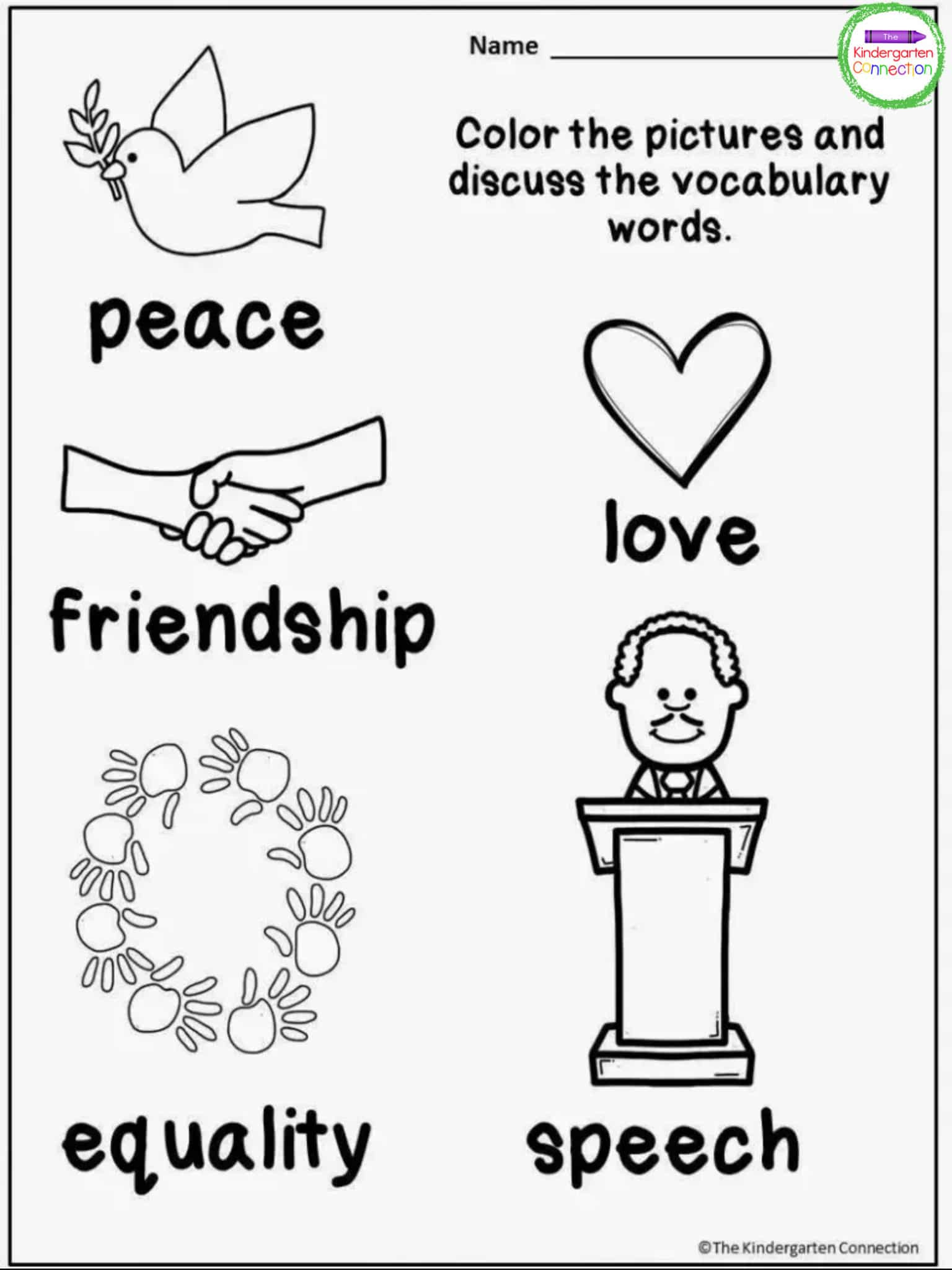 Free Martin Luther King, Jr. Printables And Read Alouds For intended for Free Printable Martin Luther King Jr Worksheets For Kindergarten