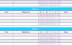 Free Medication List Templates For Patients And Caregivers pertaining to Free Printable Home Use Daily Medication Chart
