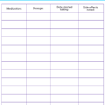 Free Medication List Templates For Patients And Caregivers With Regard To Free Printable Medication Log Sheet