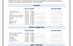 Free Move-In / Move-Out Checklist Form (Tenant) - Pdf | Word – Eforms in Free Printable Move In Checklist