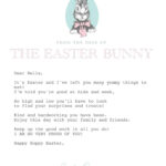 Free Personalized Easter Bunny Letter | Skip To My Lou Throughout Free Printable Letters From The Easter Bunny