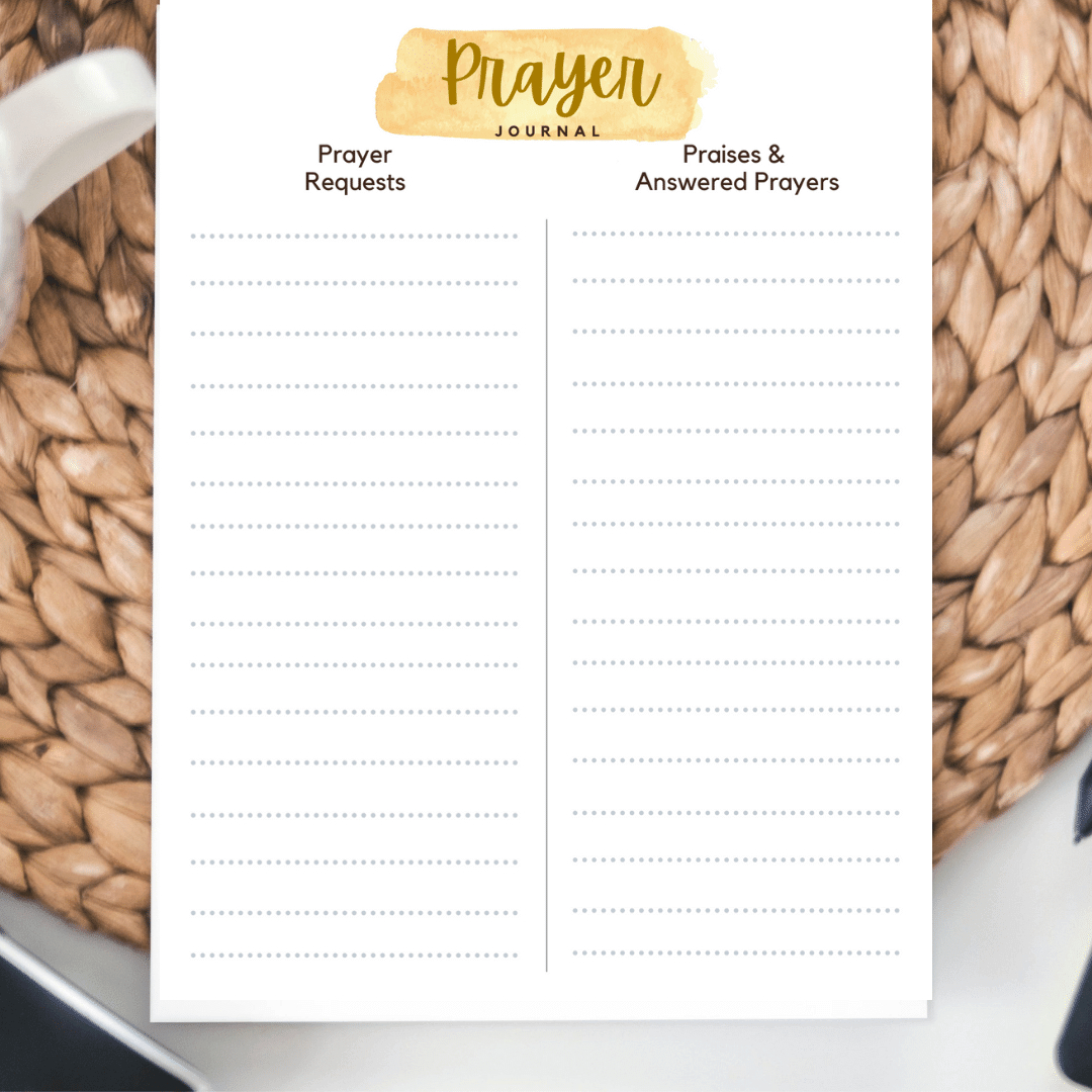 Free Prayer Journal Pages regarding Free Printable Prayer Journal Template