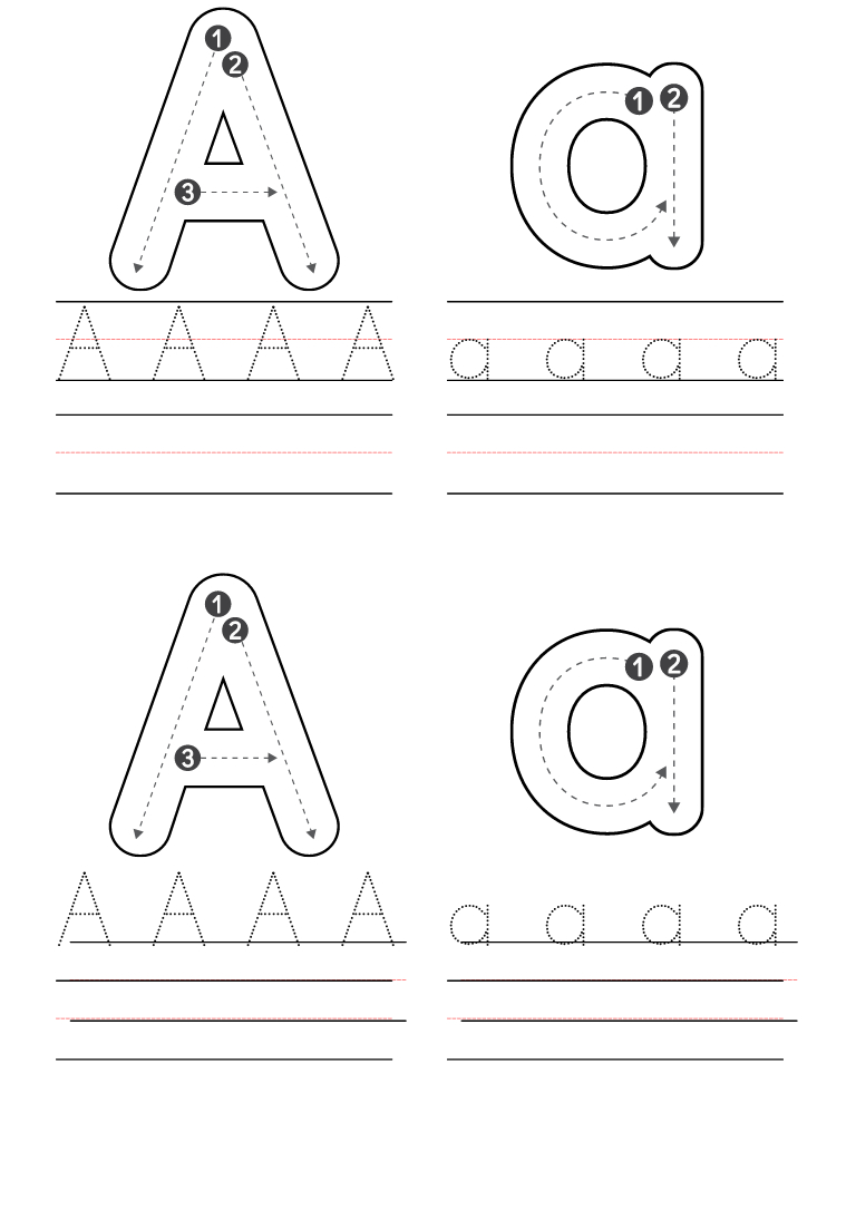 Free Preschool Letter A Worksheets Printable Pdf with Free Printable Preschool Letter a Worksheets