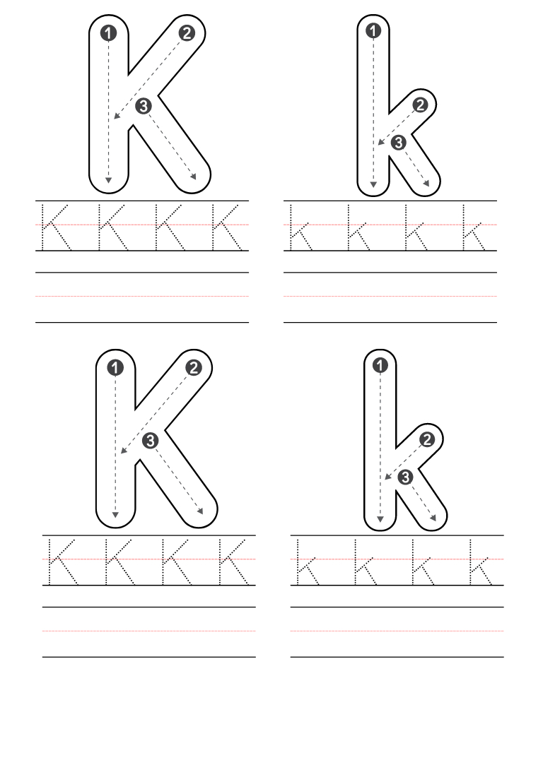 Free Preschool Letter K Worksheets Printable Pdf throughout Free Printable Letter K Worksheets