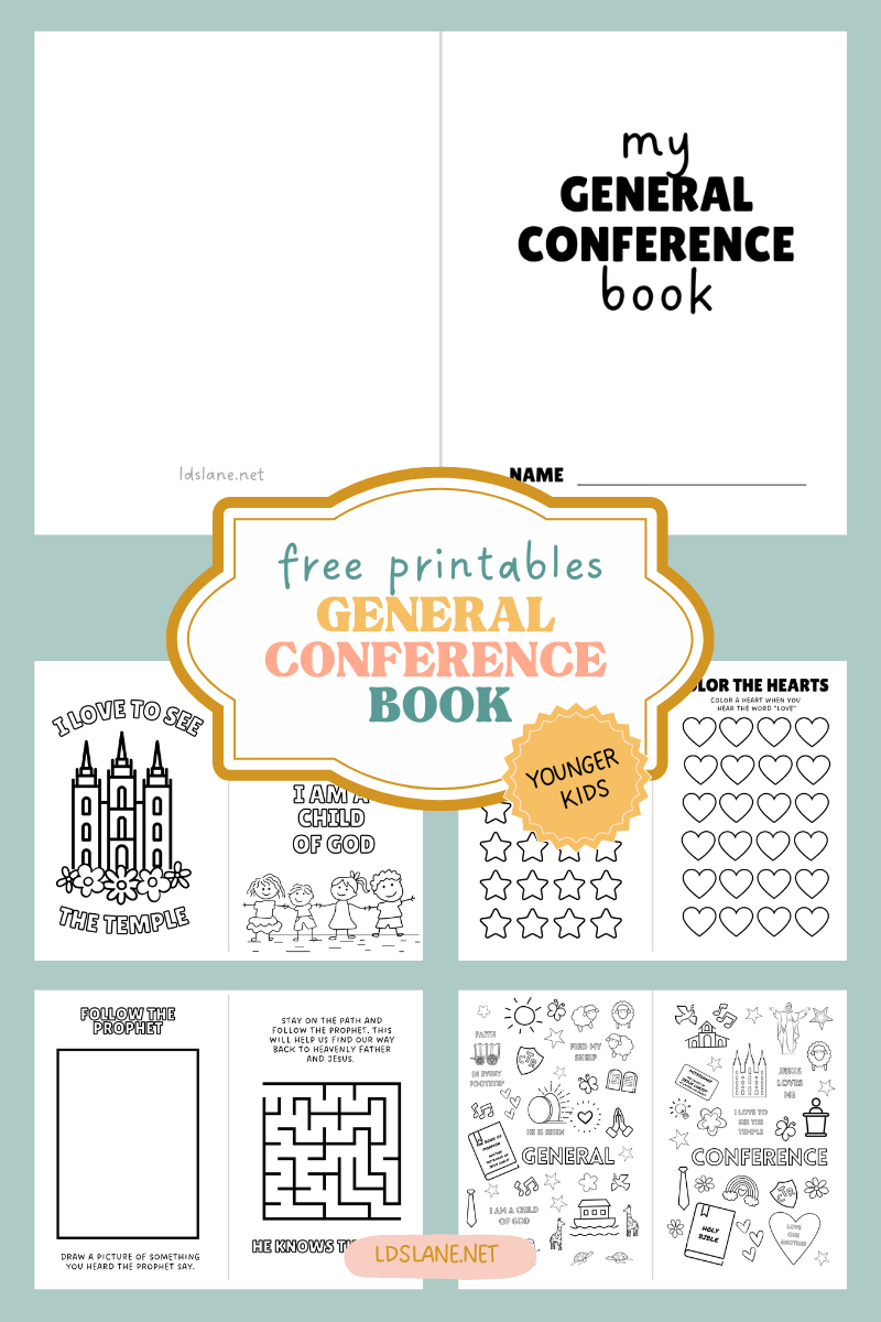 Free Printable 2025 General Conference Activity Book For Children inside Free Printable General Conference Packets