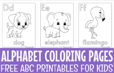 Free Printable Alphabet Coloring Pages For Kids throughout Free Printable Printable Abc Book Template