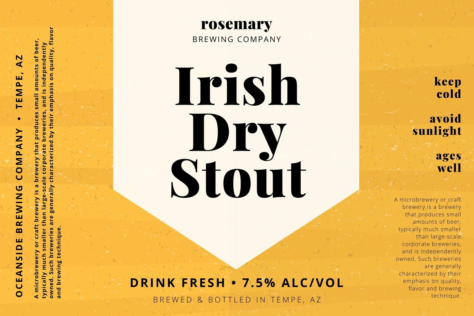 Free Printable And Customizable Beer Label Templates | Canva regarding Printable Beer Can Labels