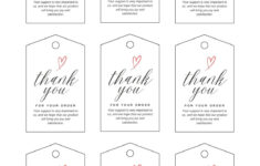 Free, Printable And Customizable Gift Tag Templates | Canva for Gift Tags Printable Label
