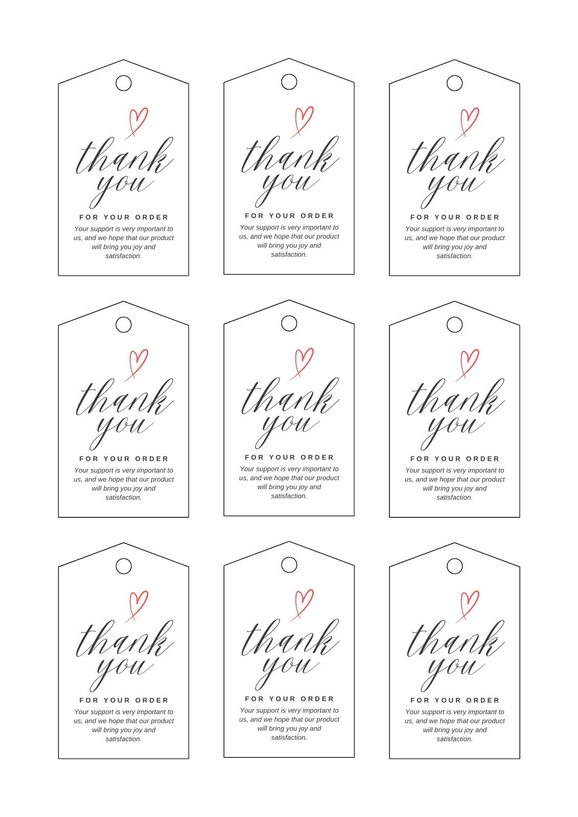 Free, Printable And Customizable Gift Tag Templates | Canva inside Gift Tag Labels Printable