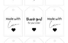 Free, Printable And Customizable Gift Tag Templates | Canva with Printable Label Stickers For Gifts