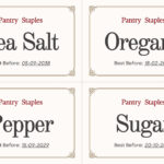 Free Printable And Customizable Kitchen Label Templates | Canva For Printable Label Rempah Ratus