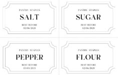 Free Printable And Customizable Kitchen Label Templates | Canva for Printable Pantry Labels Free