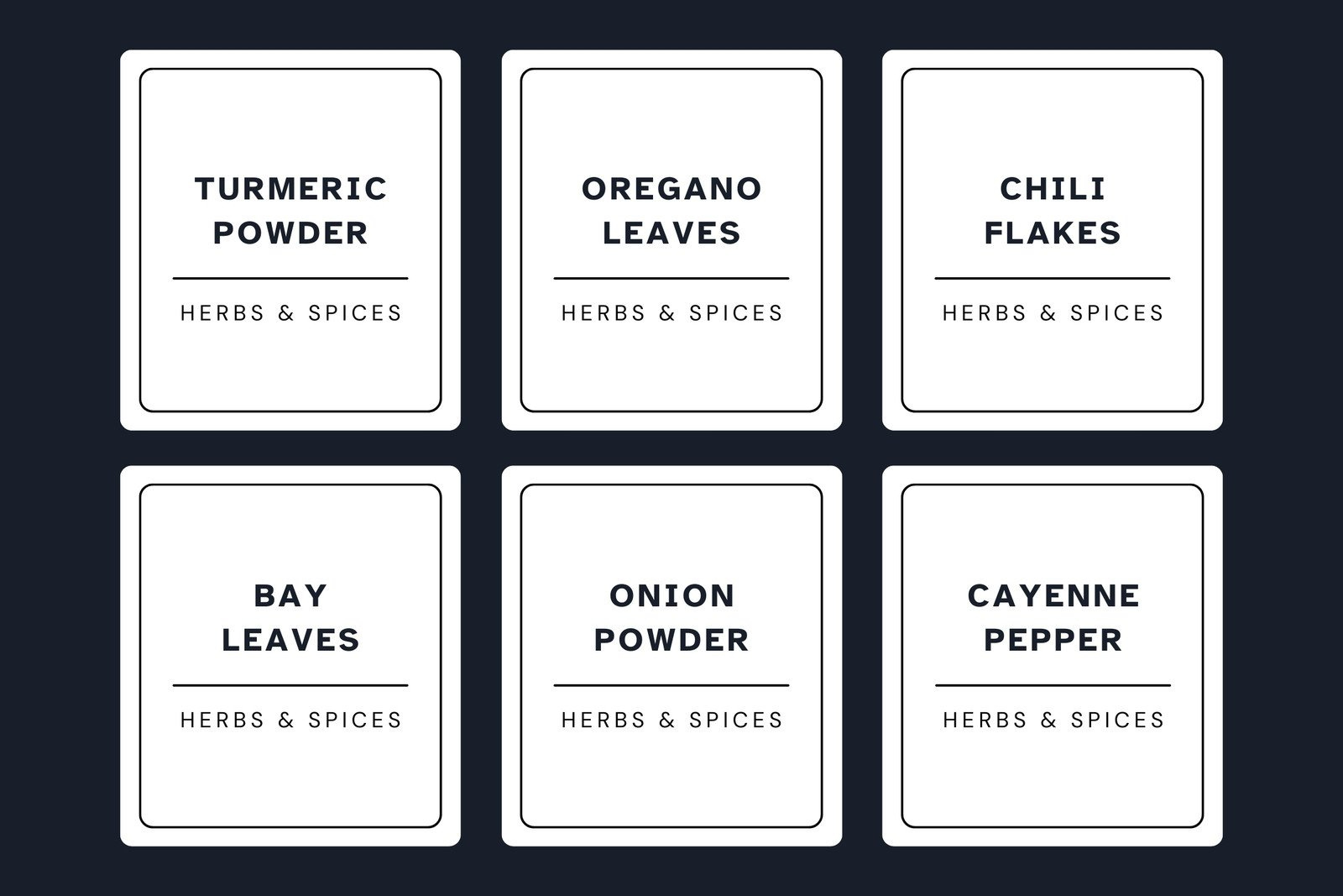Free Printable And Customizable Kitchen Label Templates | Canva pertaining to Printable Pantry Labels Free