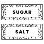 Free Printable And Customizable Kitchen Label Templates | Canva Regarding Free Printable Jar Labels Template Word