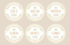 Free Printable And Customizable Kitchen Label Templates | Canva regarding Jar Label Templates Free Printable