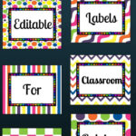Free Printable And Editable Labels For Classroom Organization Pertaining To Classroom Labels Free Printable