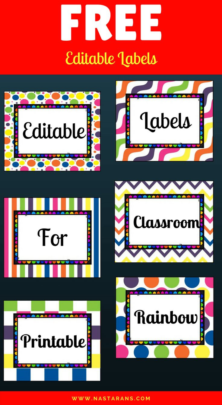 Free Printable And Editable Labels For Classroom Organization pertaining to Classroom Labels Free Printable