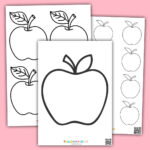 Free Printable Apple Template And Coloring Pages For Kids Regarding Free Printable Coloring Pages Apples