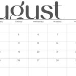 Free Printable August 2025 Calendar Templates | Canva With Free Printable Calendar 2025 August