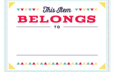 Free Printable: Back To School Supply Tags - National Association intended for School Supply Labels Printable Free