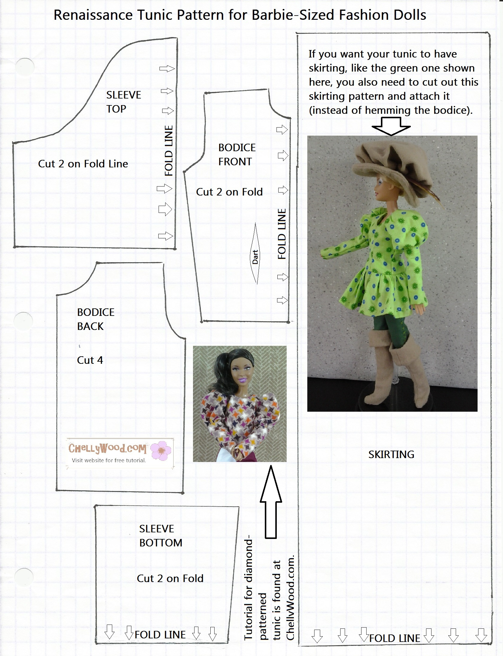 Free Printable Barbie Doll Clothes Patterns - Free Doll Clothes inside Free Printable Doll Clothes Patterns