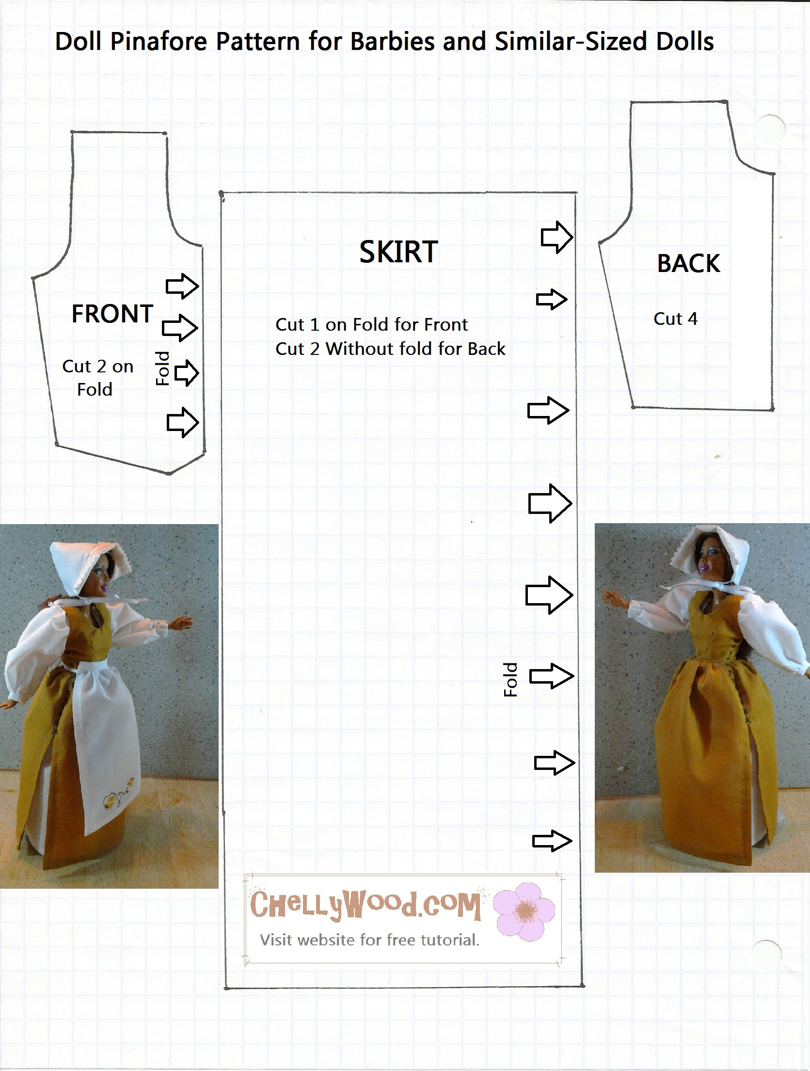 Free Printable #Barbieclothes #Sewing #Patterns And Upcoming for Free Printable Patterns For Barbie Clothes